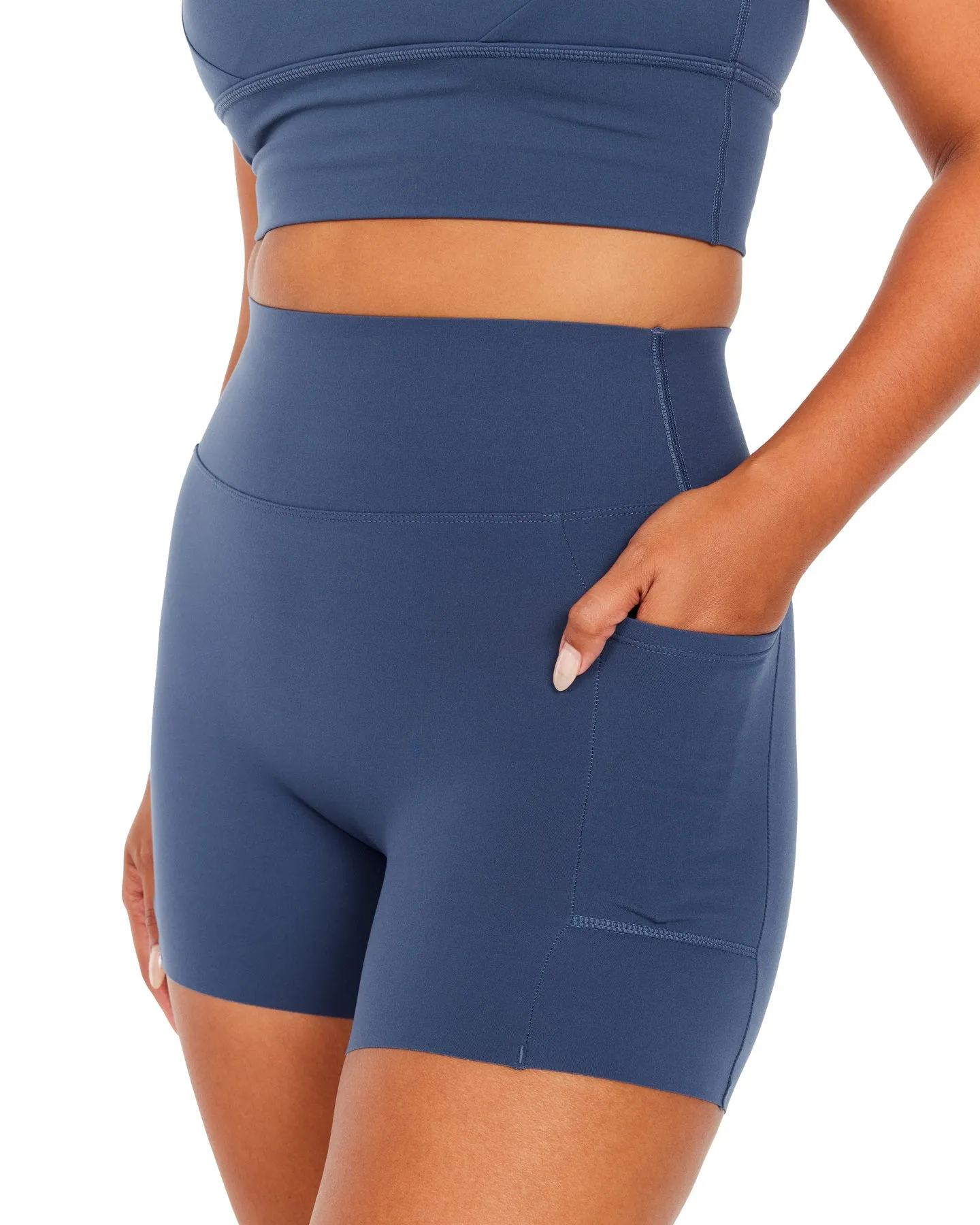 Aura Bonded Ascend Shorts - Soft Navy