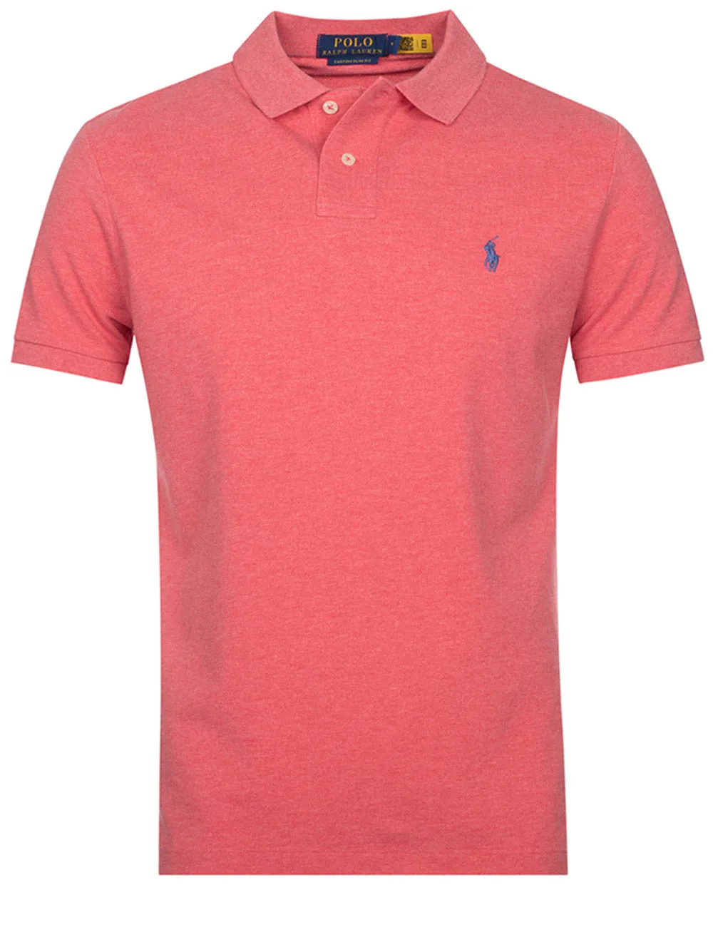 Basic Mesh Polo Shirt Red