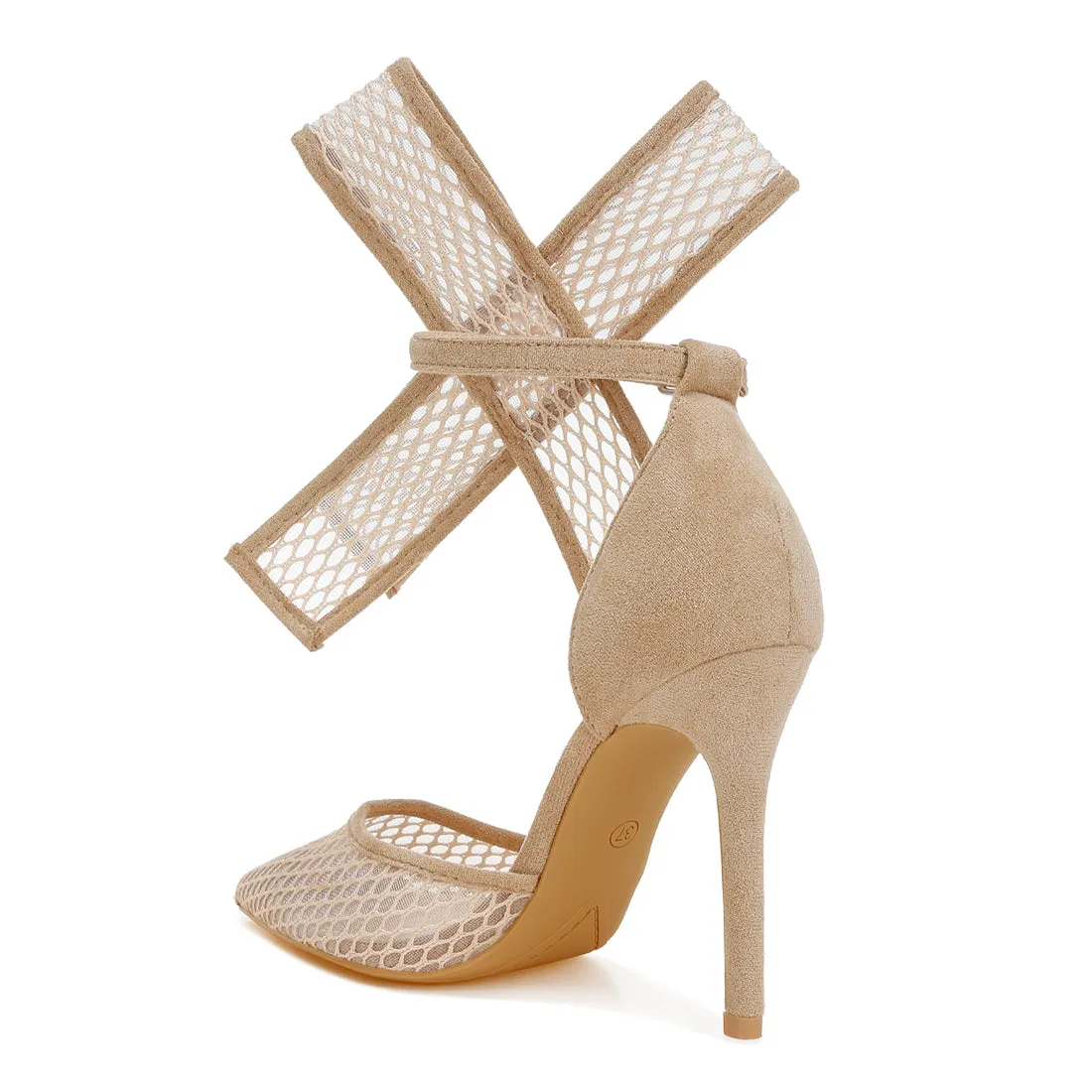 Big Bow Detail Stiletto Sandals