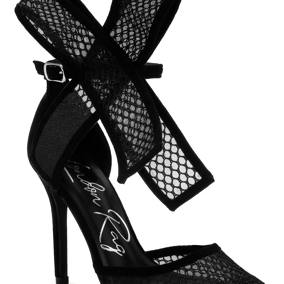 Big Bow Detail Stiletto Sandals