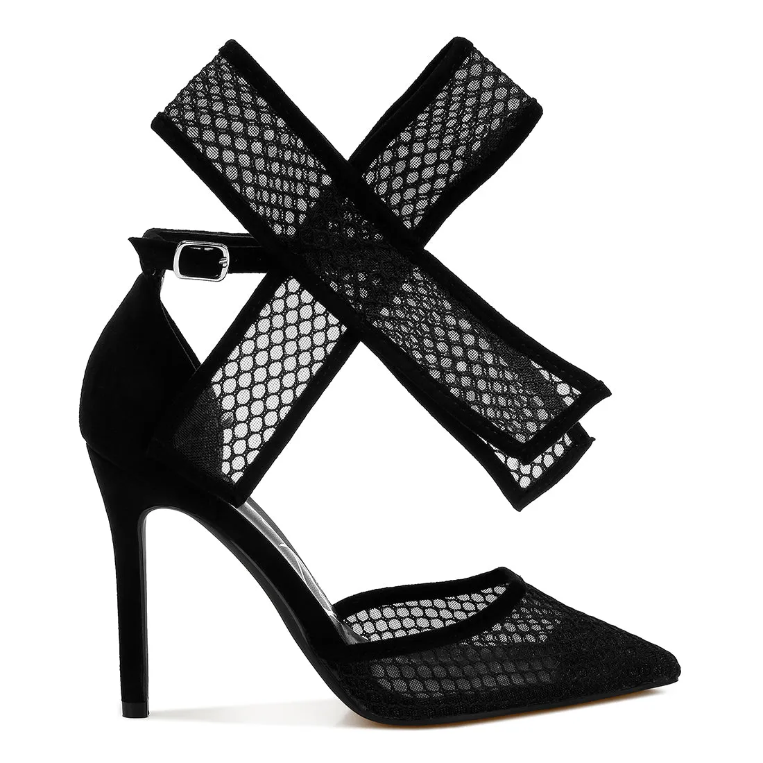 Big Bow Detail Stiletto Sandals