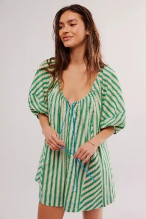 BOP Around Romper-Green Combo