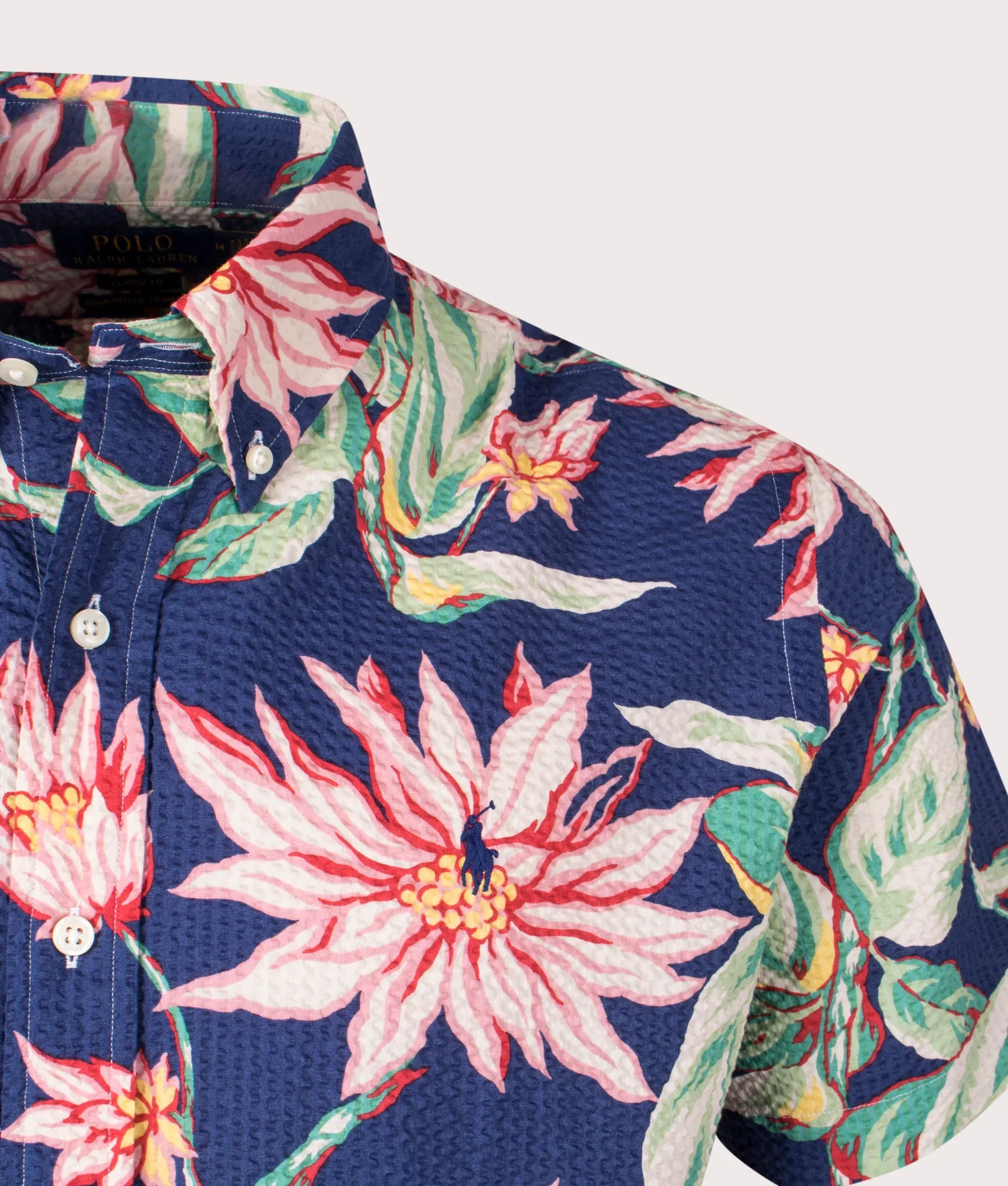 Classic Fit Floral Seersucker Shirt