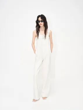 Cotton Open Back Jumpsuit