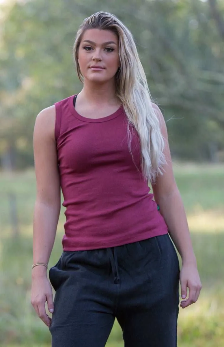 Cotton Tank Top - Women's Hemp Stretch Tank - Eco-Friendly