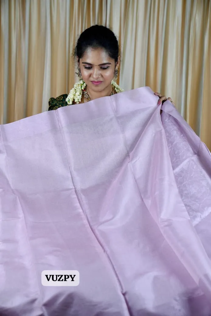 Embroidery tissue saree 🥰