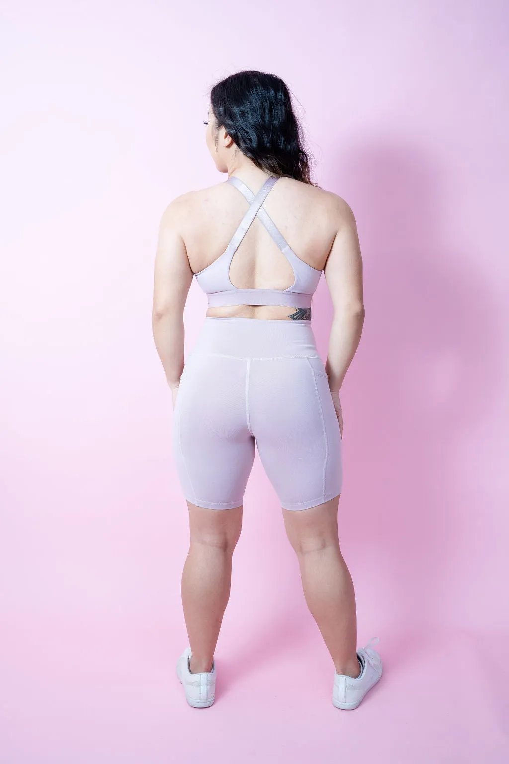 Evoke Pocket Bike Shorts - Soft Lilac