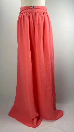 Flowy Maxi Skirt, Peach