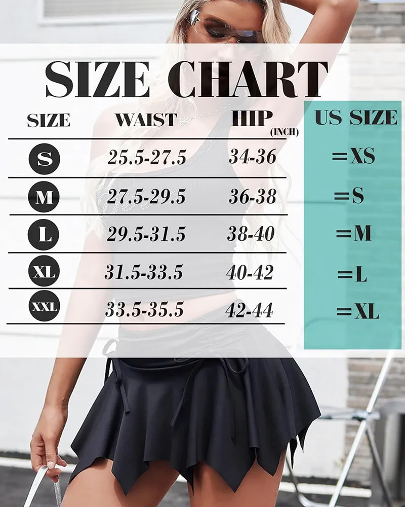 Flowy Stretchy Hem Y2k Mini Skirt