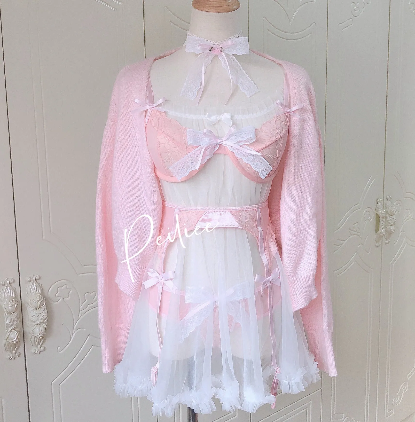 [Handmade Lingerie] Soft Rose Lingerie Set