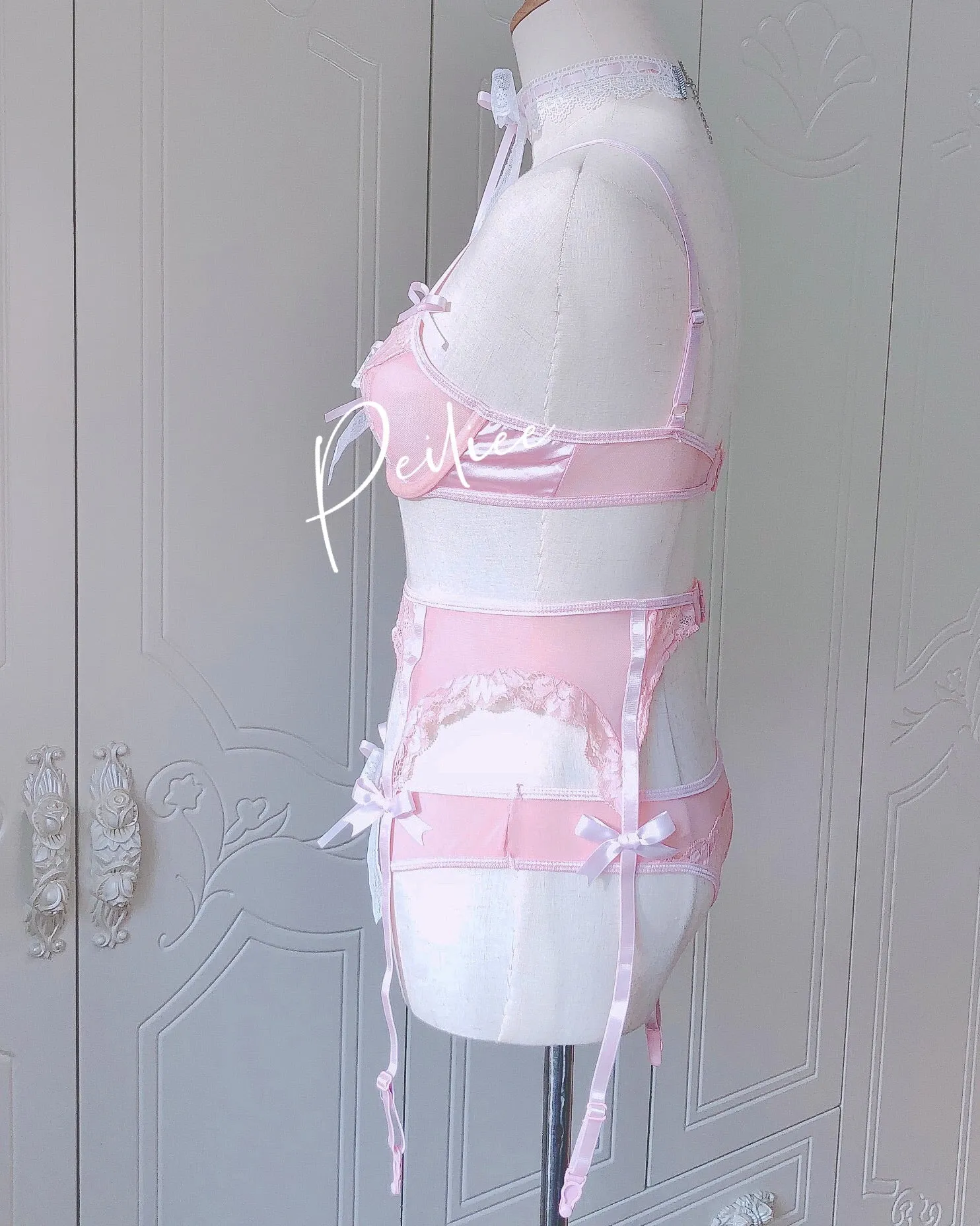 [Handmade Lingerie] Soft Rose Lingerie Set