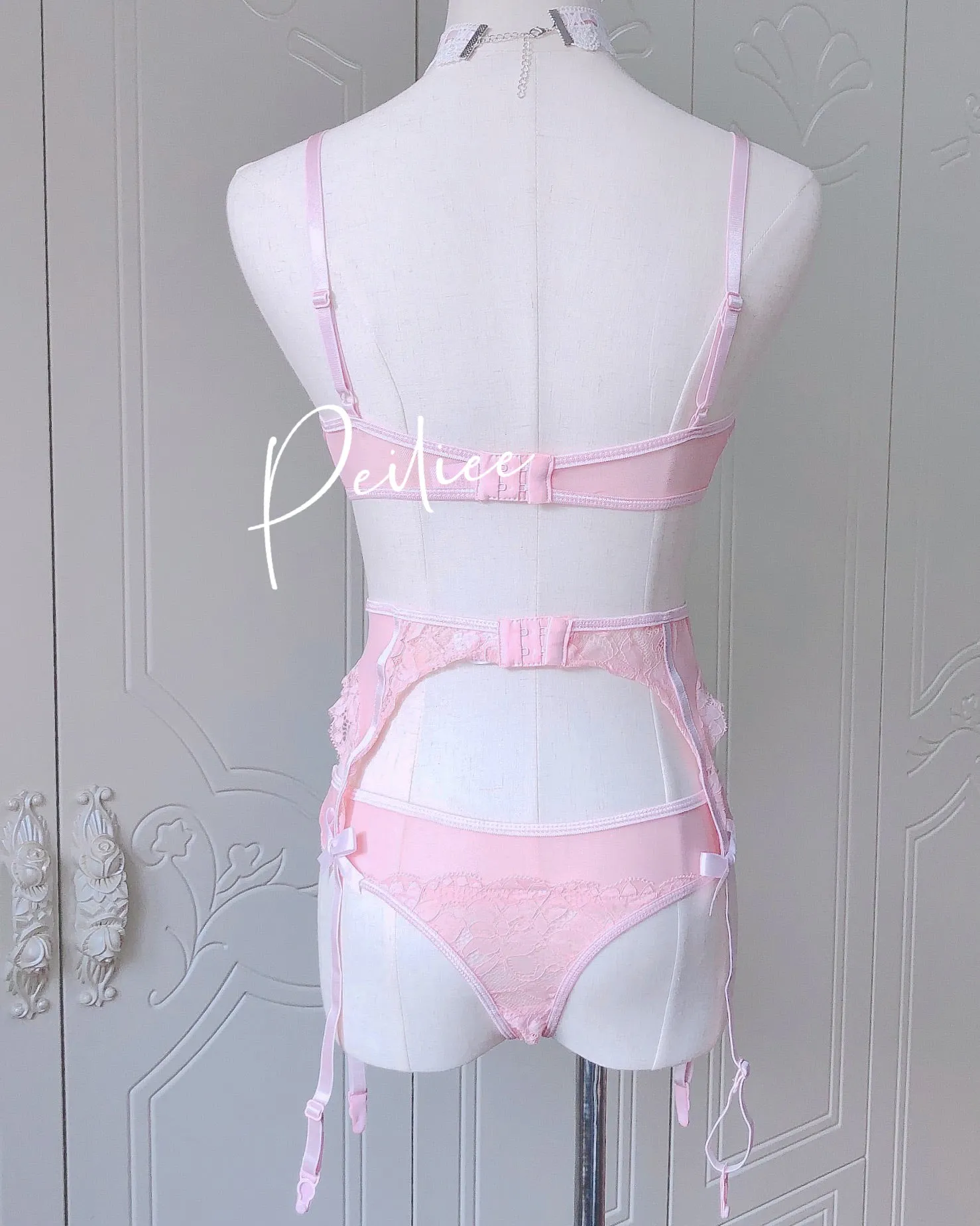 [Handmade Lingerie] Soft Rose Lingerie Set