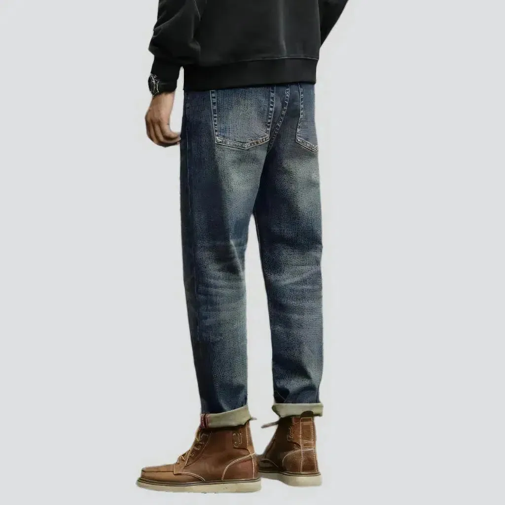 High-waist stretchy jeans
 for men