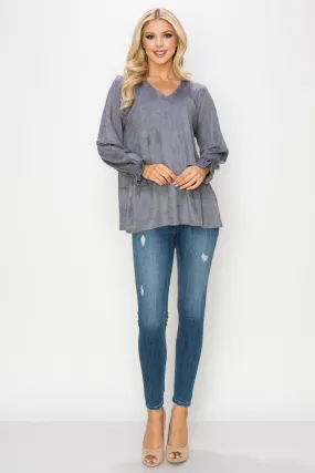 JOH Abigail Top Charcoal