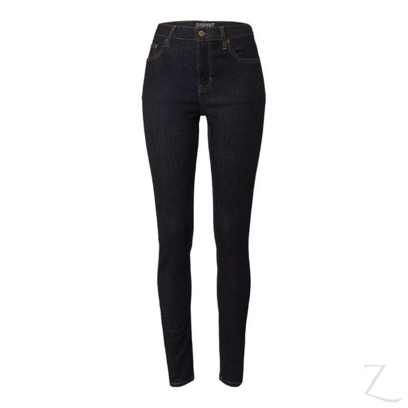 Ladies High Waist Super Strong Stretchy Skinny Denim Jeans | Plain | "Roo"