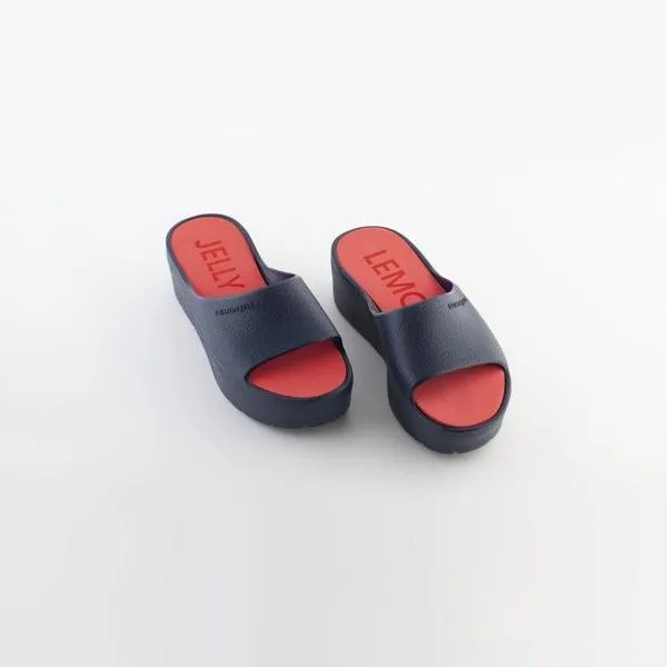 Lemon Jelly Platform Slides in Navy