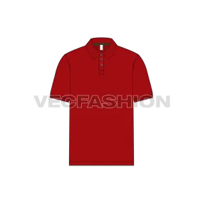 Mens Classic Red Polo Shirt