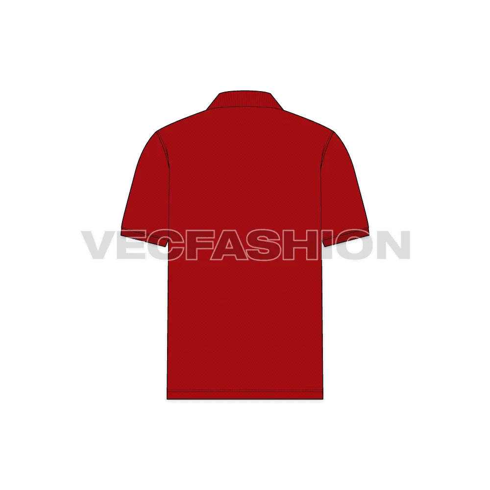 Mens Classic Red Polo Shirt