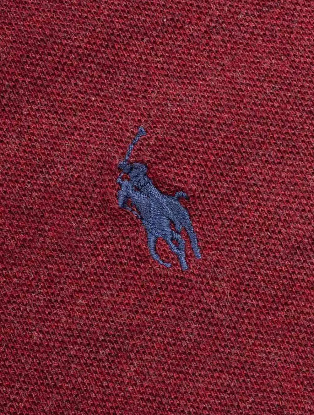 Mesh Polo Dark Red