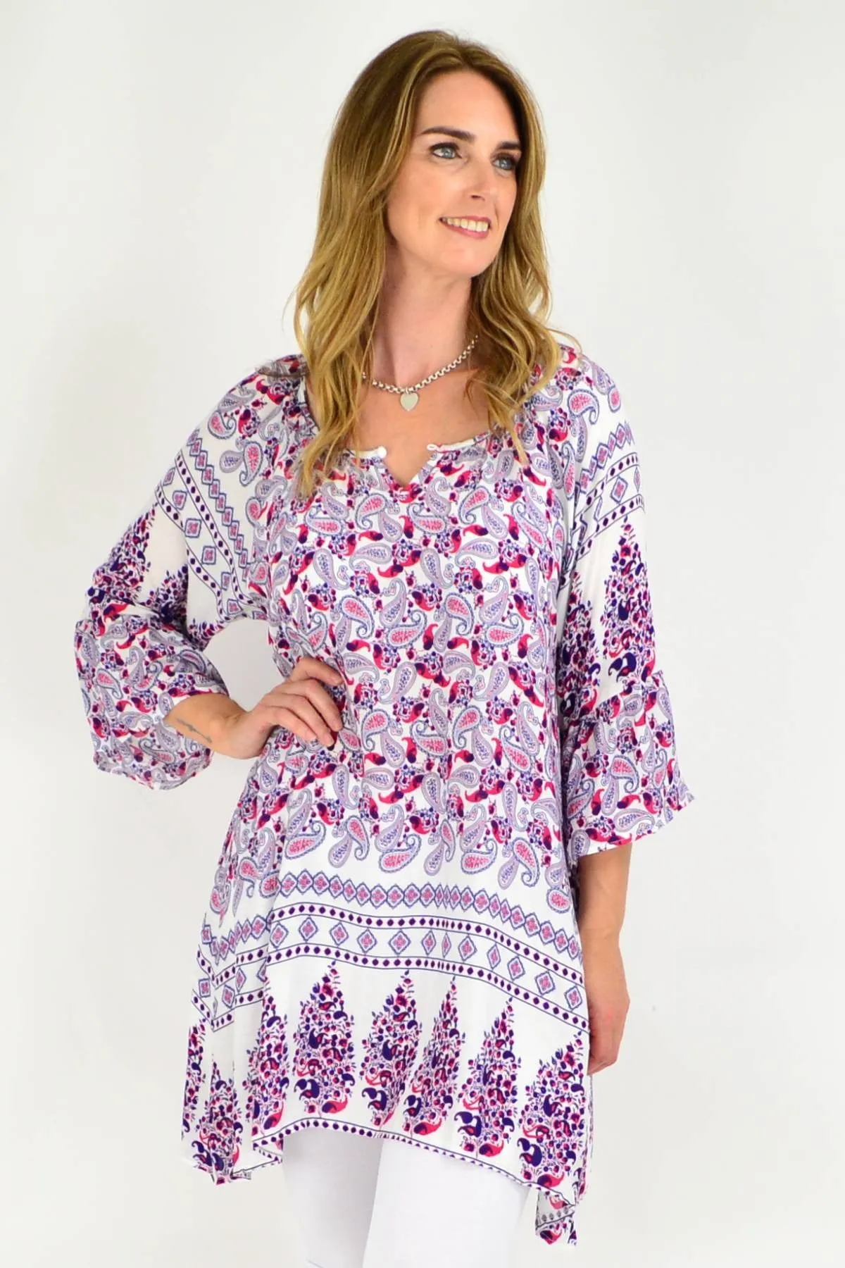 Relaxed Ruby Tunic Top