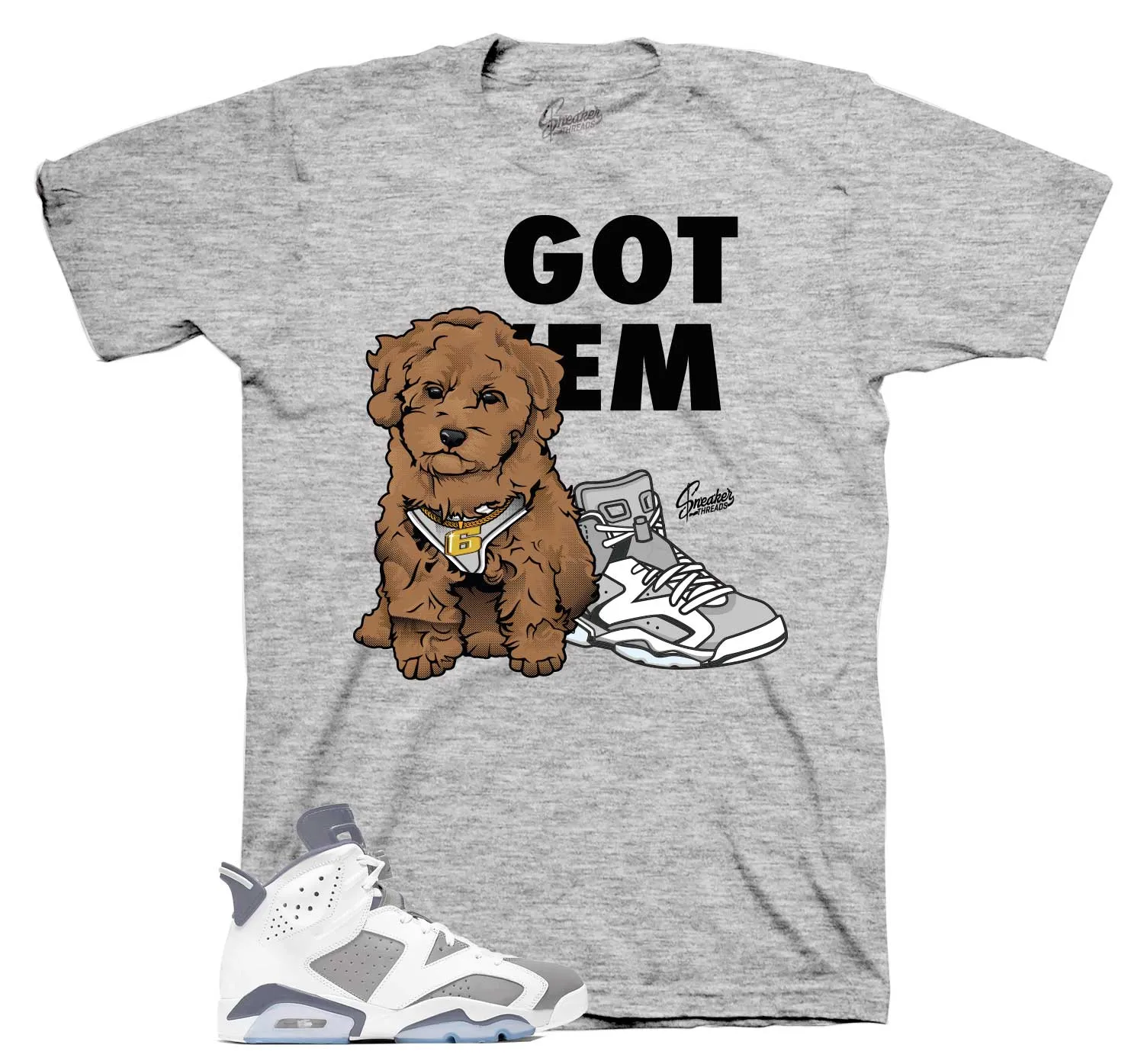 Retro 6 Cool Grey Got Em Em Shirt