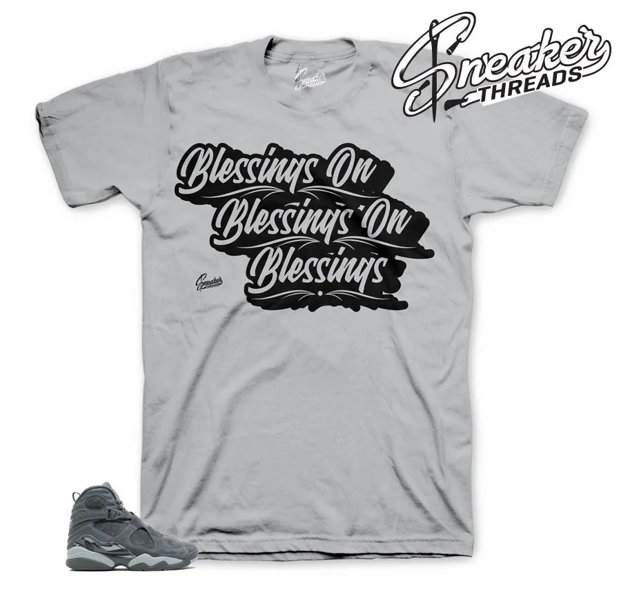 Retro 8 Cool Grey Blessings Shirt