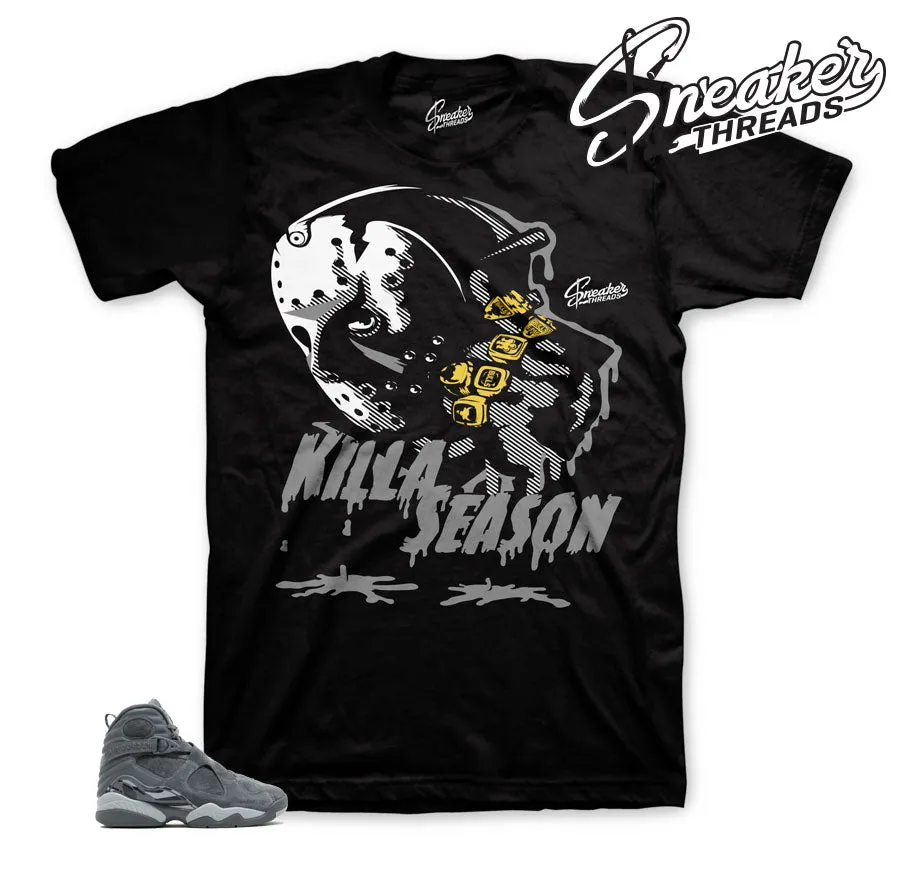 Retro 8 Cool Grey Killa Season Shirt