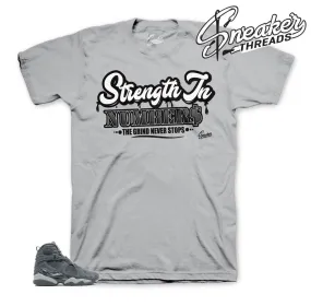 Retro 8 Cool Grey Strength In Numbers Shirt