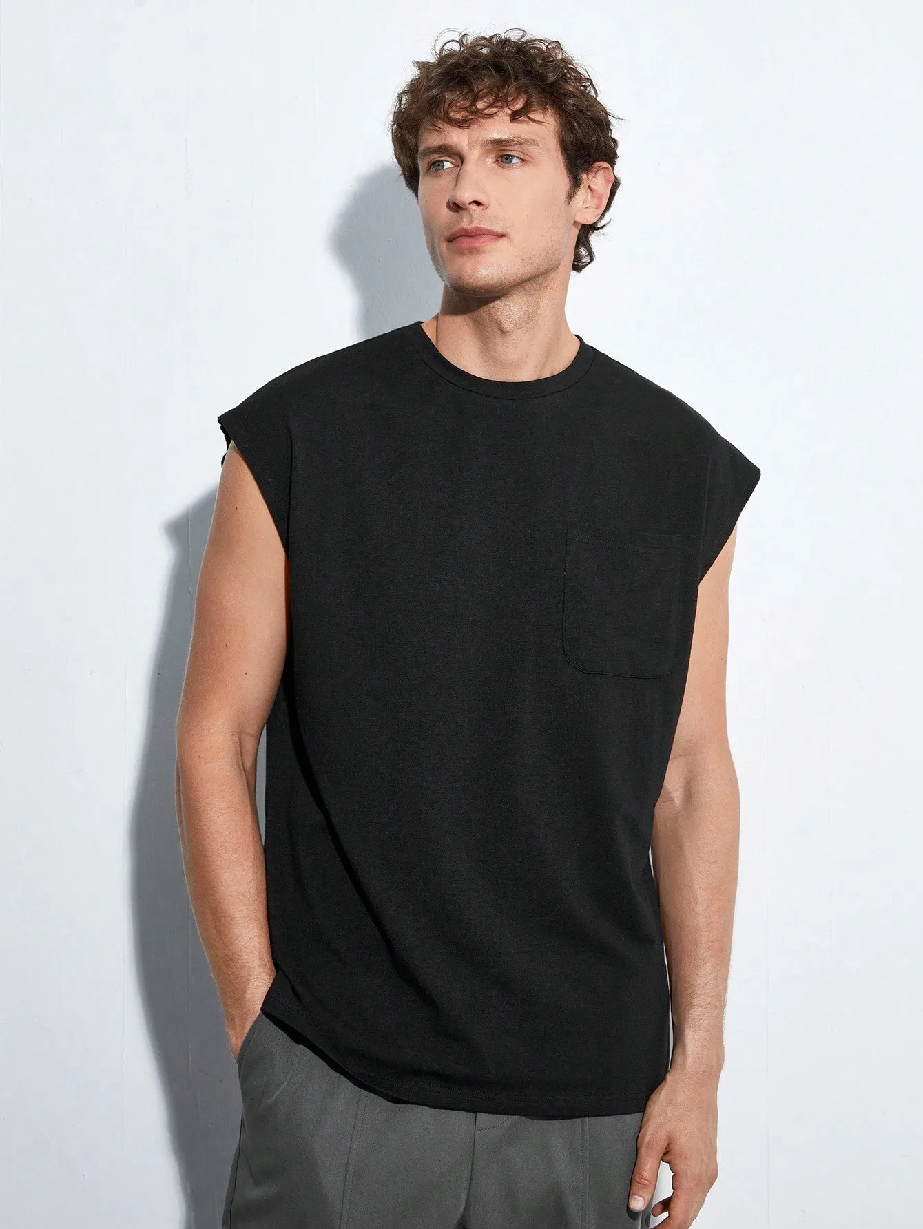 Round Neck Casual Tank Top