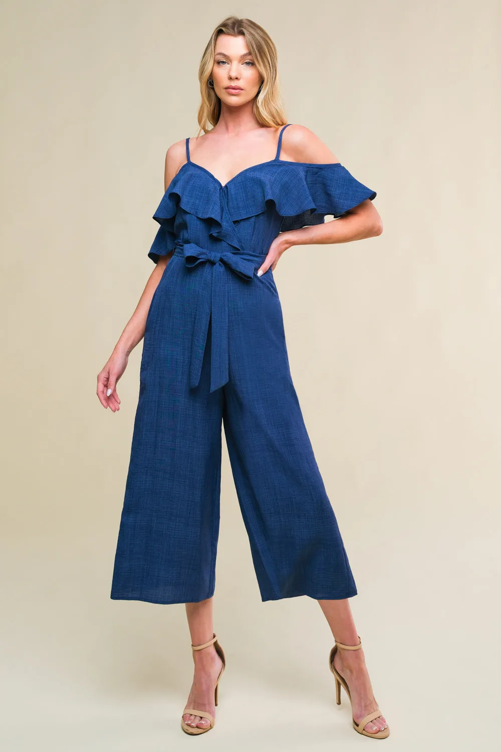 SING ME BACK HOME WOVEN JUMPSUIT