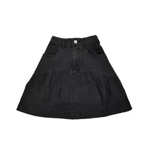 skirt flowy bottom - black