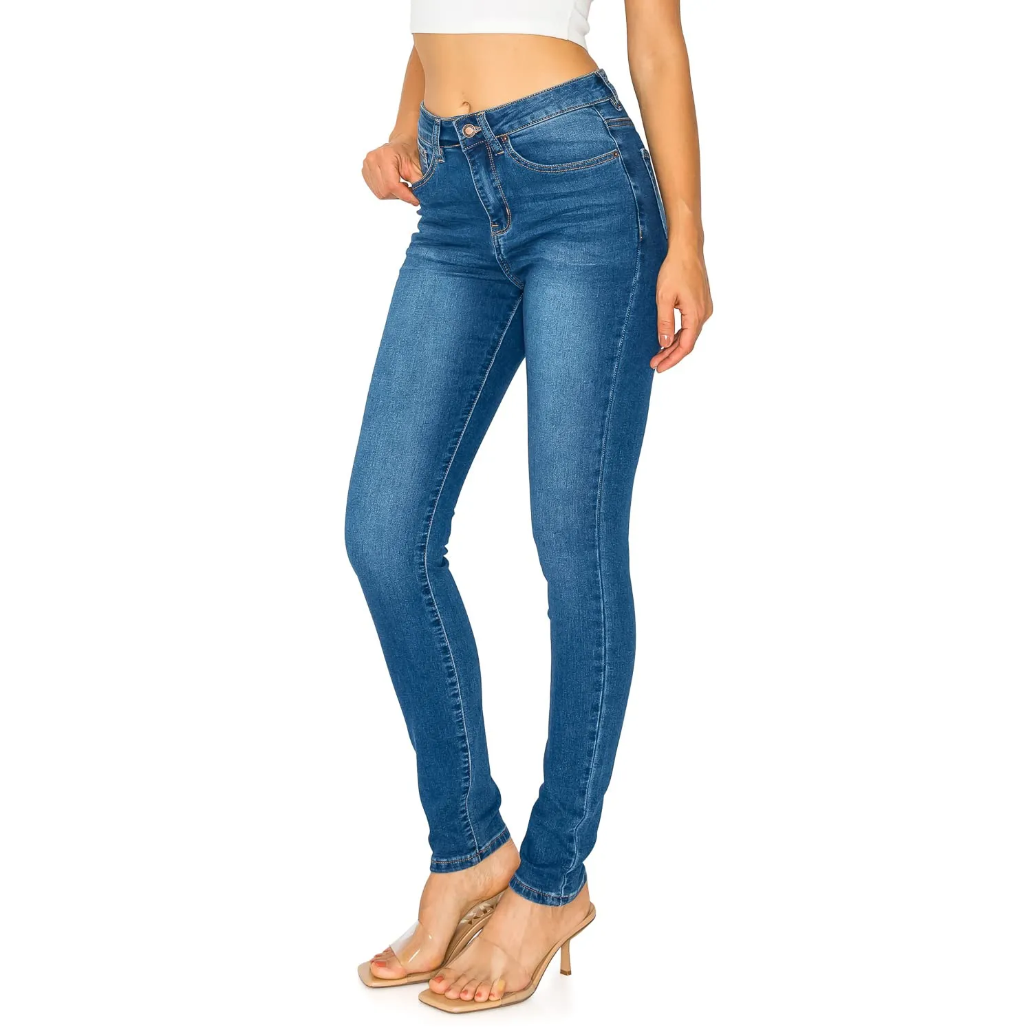 Soft Stretchy High Rise The Everyday Skinny Jeans - Dark Wash