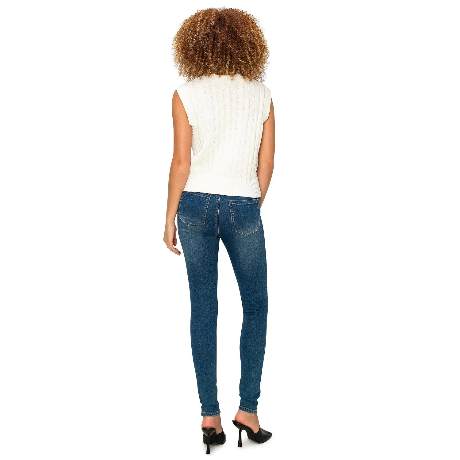 Soft Stretchy High Rise The Everyday Skinny Jeans - Dark Wash