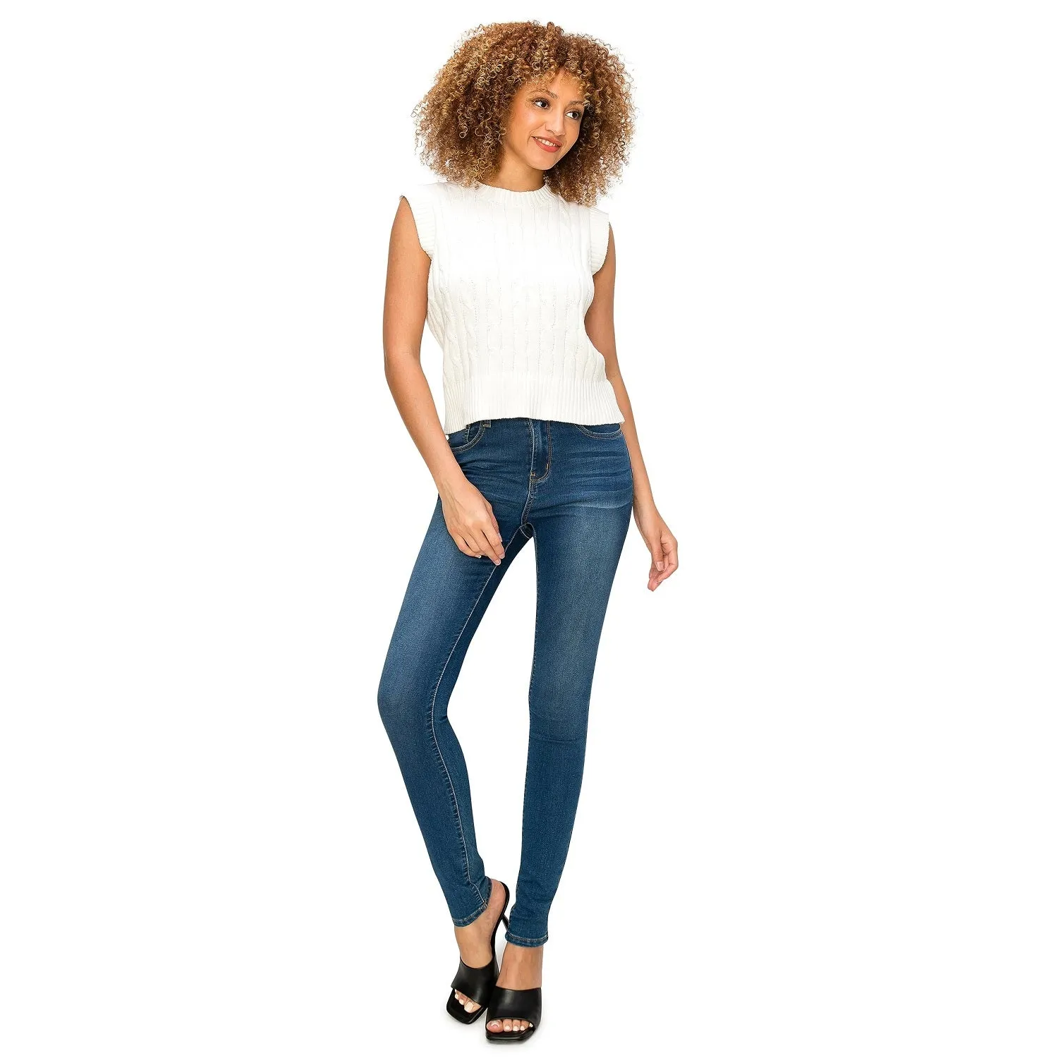 Soft Stretchy High Rise The Everyday Skinny Jeans - Dark Wash