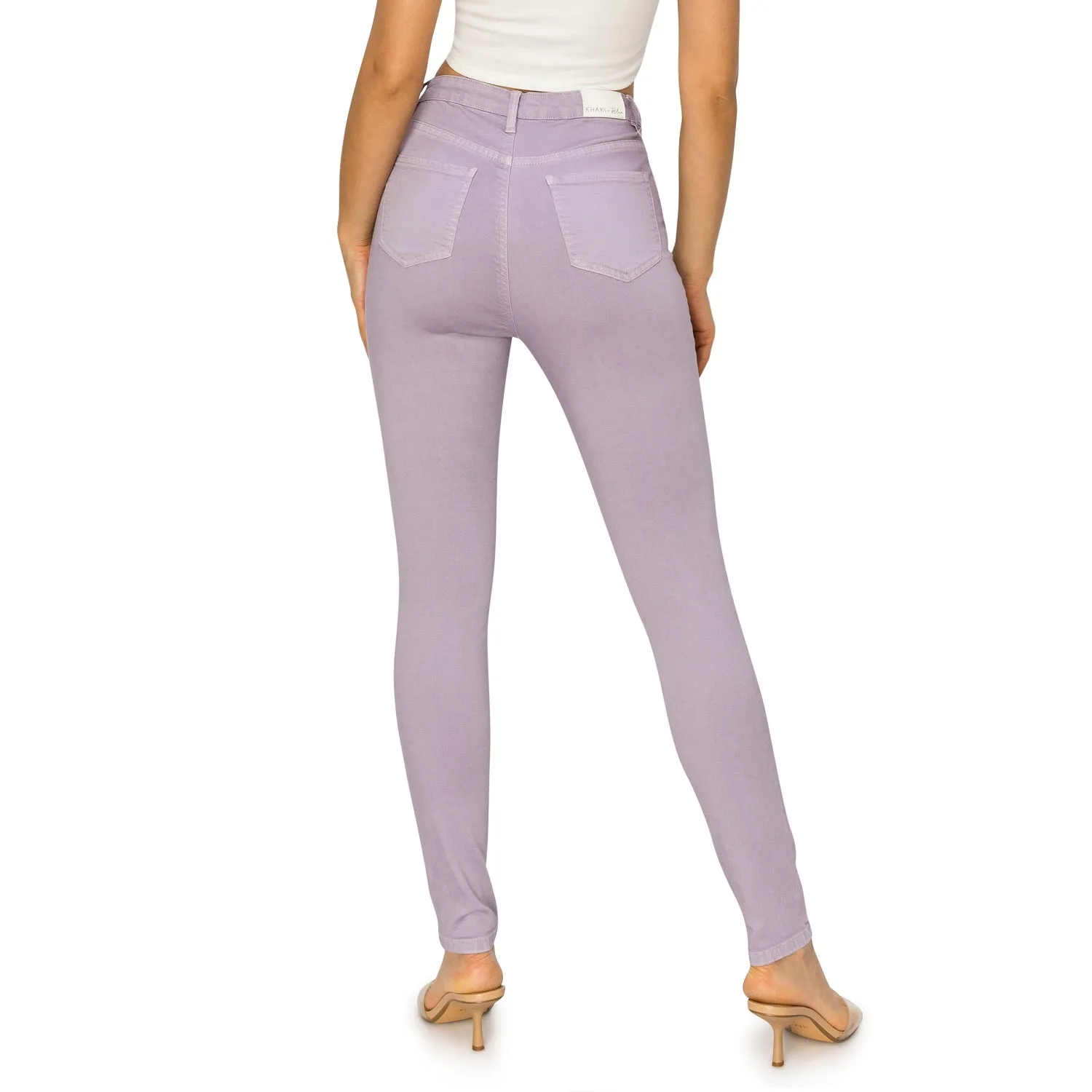 Soft Stretchy High Rise The Everyday Skinny Jeans - Light Lilac