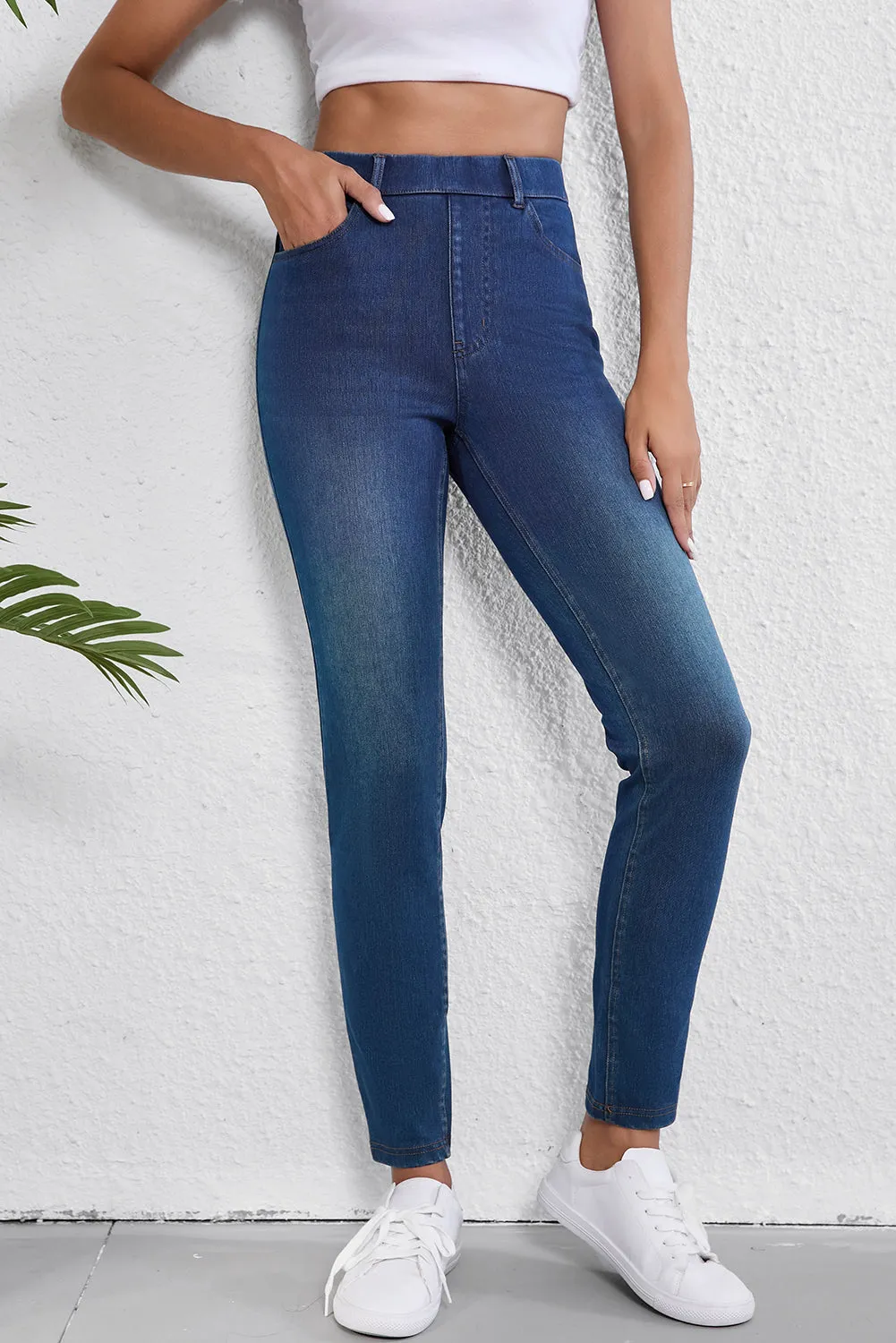 Straight Leg Stretchy Jeans