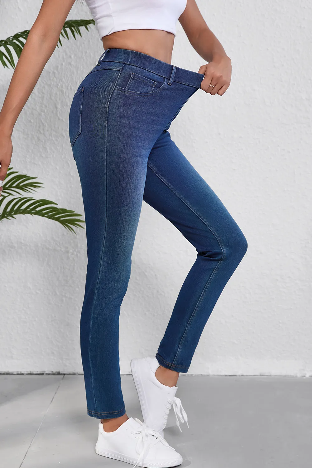 Straight Leg Stretchy Jeans