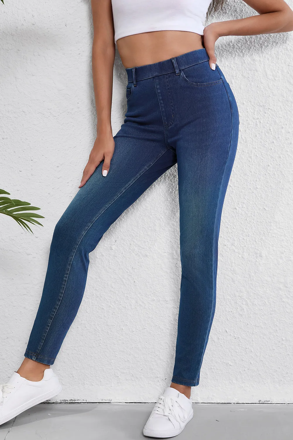 Straight Leg Stretchy Jeans