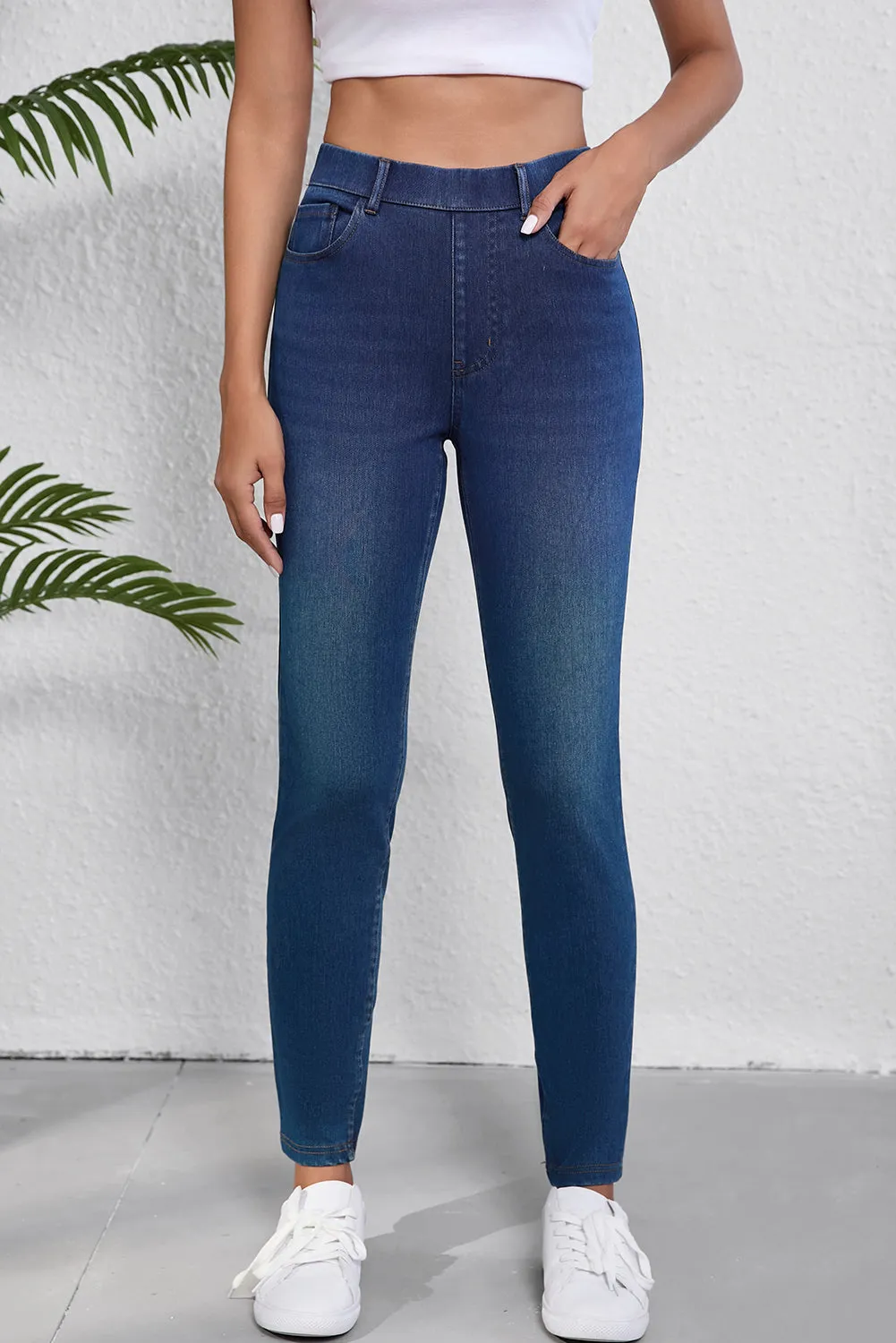 Straight Leg Stretchy Jeans