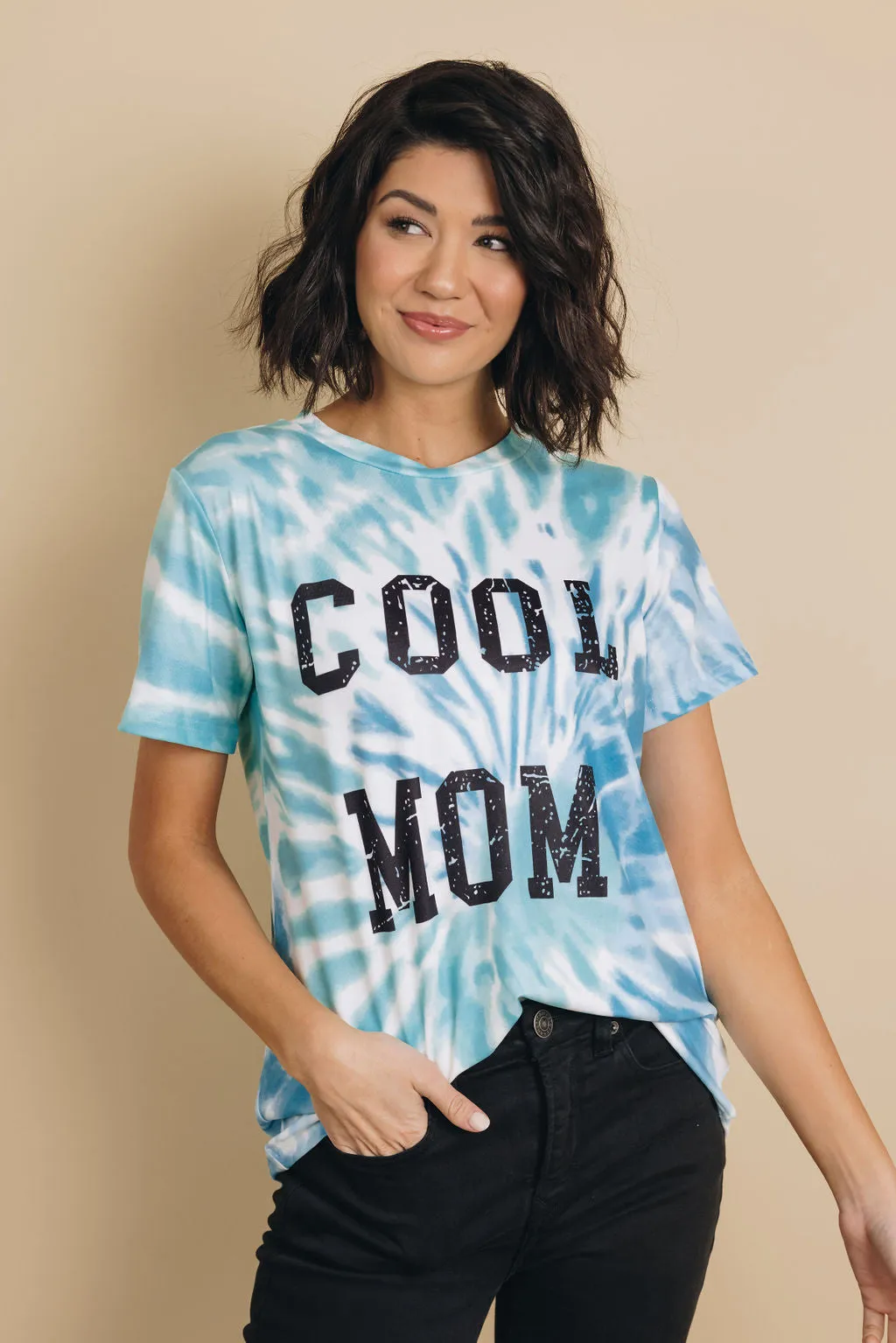 Tie Dye Cool Mom Tee