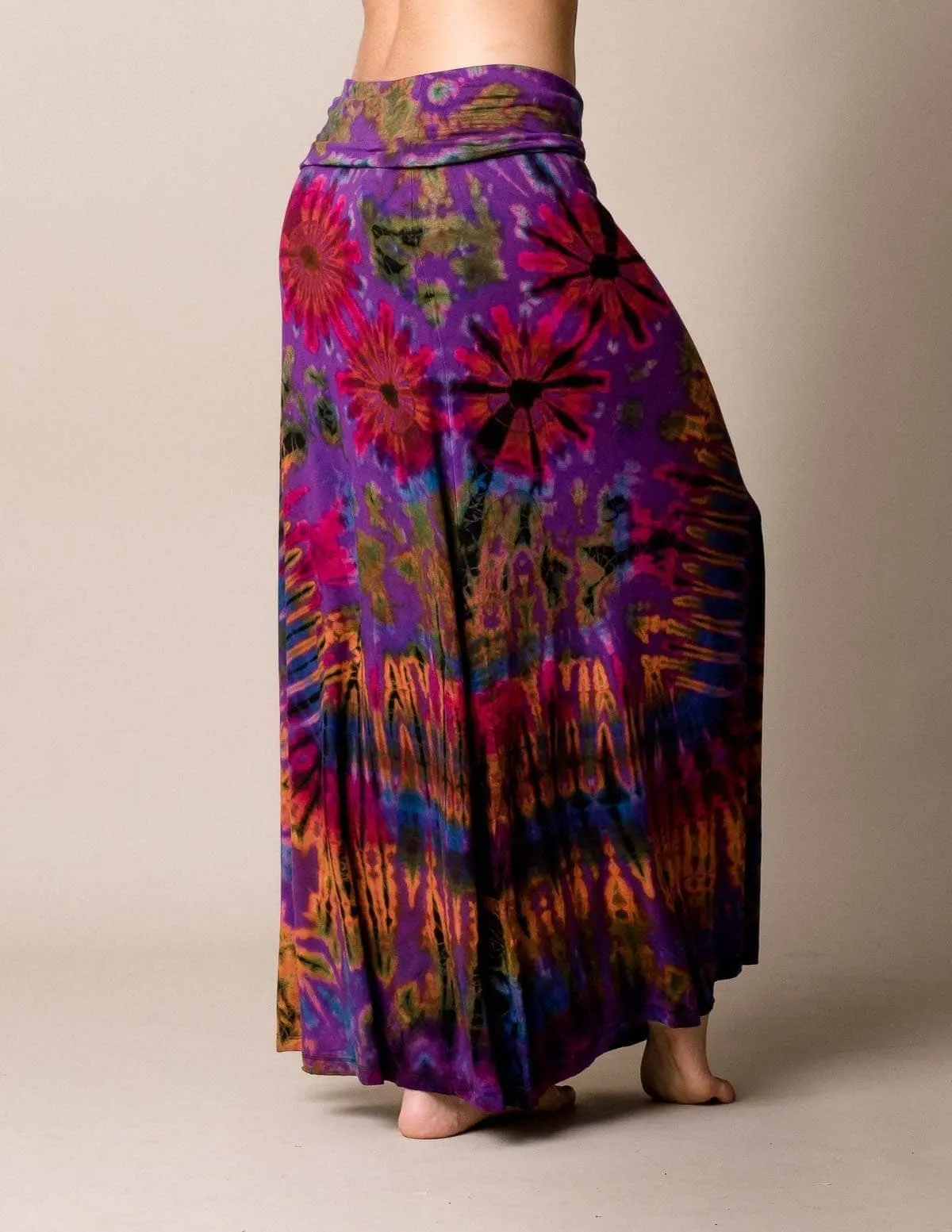 Tie-Dye Flowy Skirt