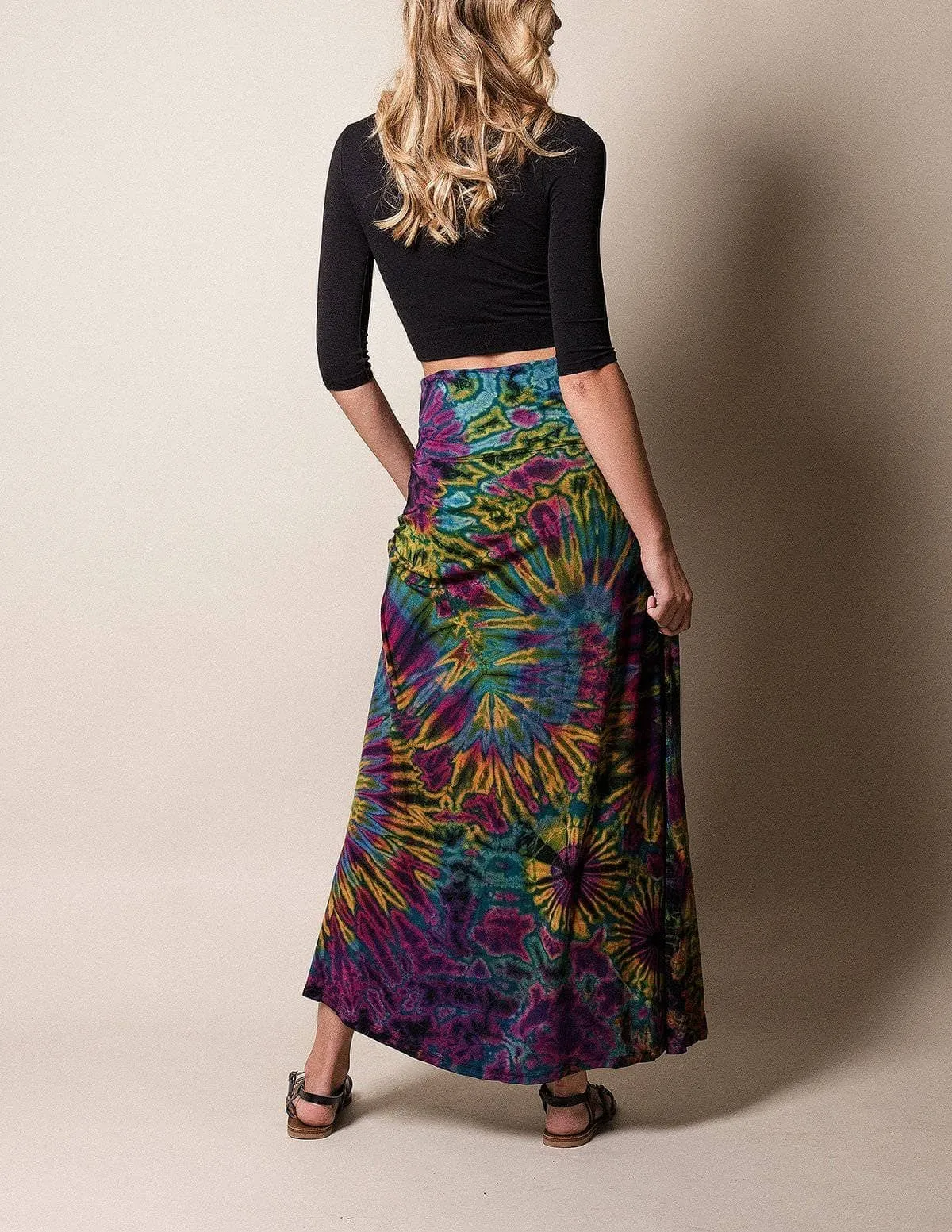 Tie-Dye Flowy Skirt