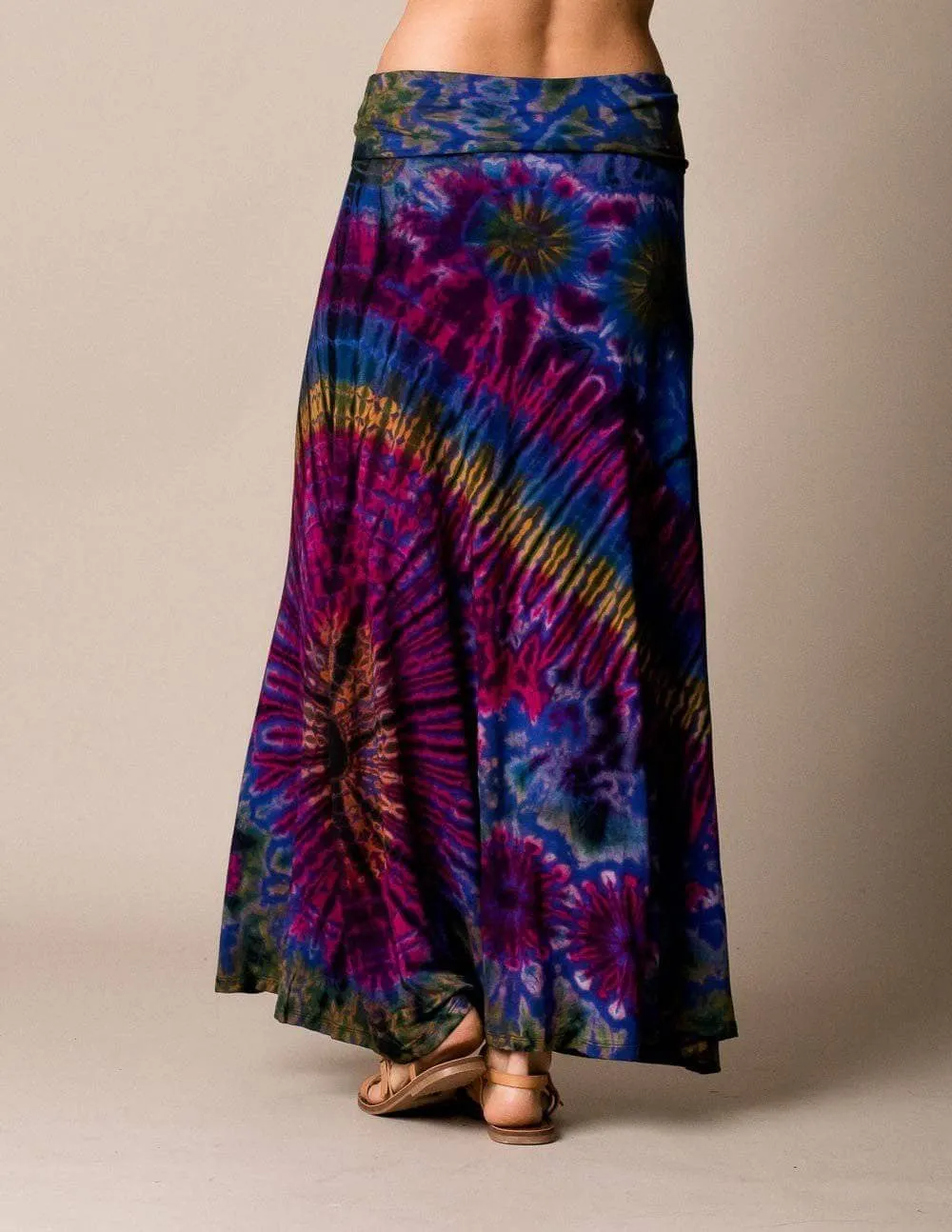 Tie-Dye Flowy Skirt