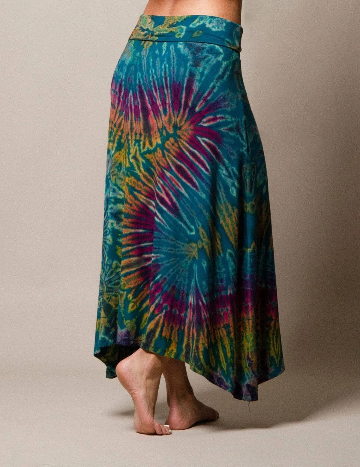 Tie-Dye Flowy Skirt