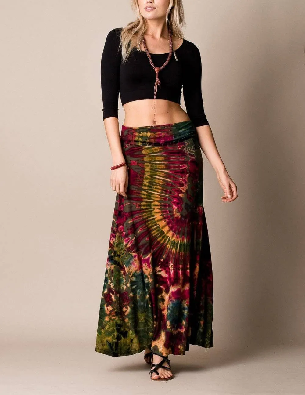 Tie-Dye Flowy Skirt