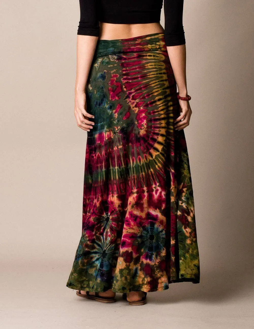 Tie-Dye Flowy Skirt