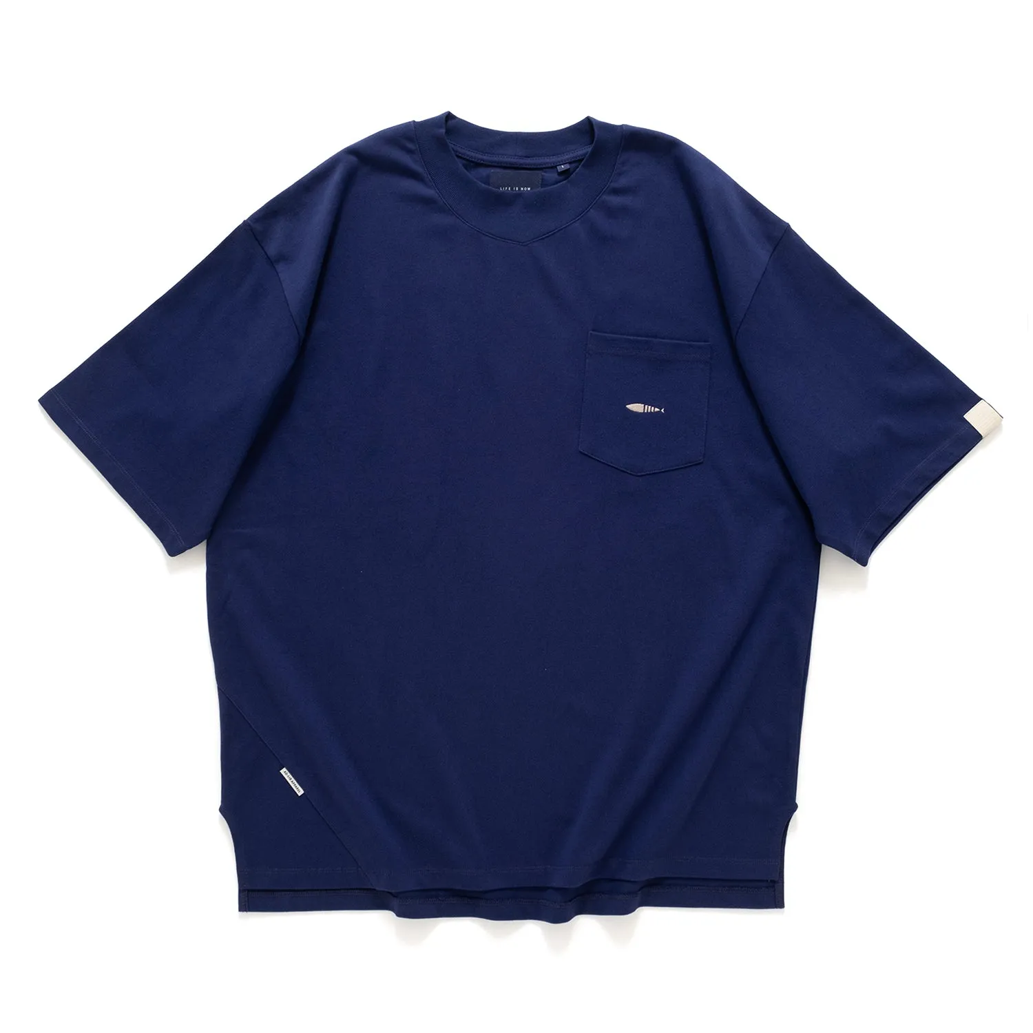 (TP1306) Fish Logo Embroidery Pocket Tee