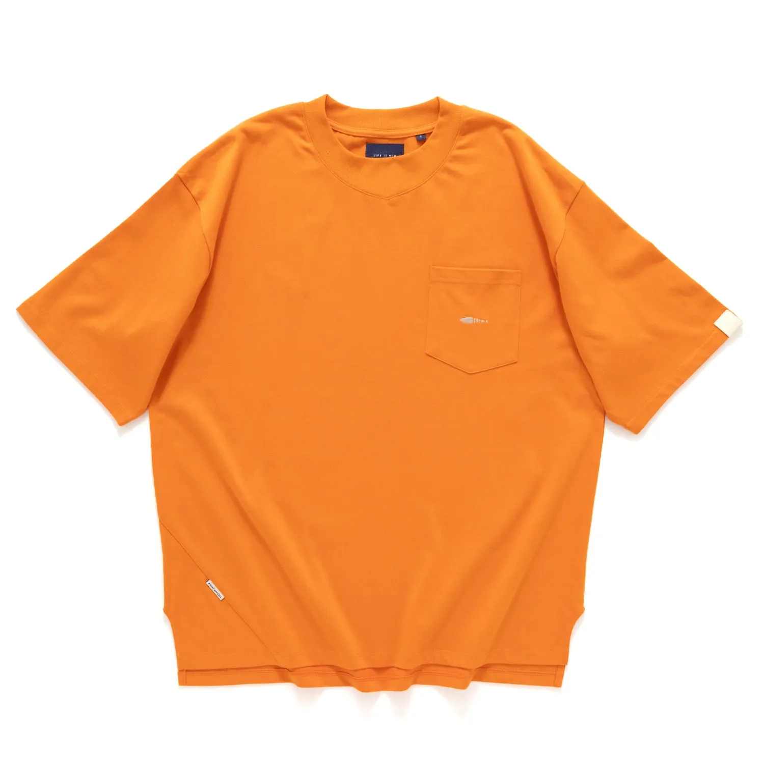 (TP1306) Fish Logo Embroidery Pocket Tee