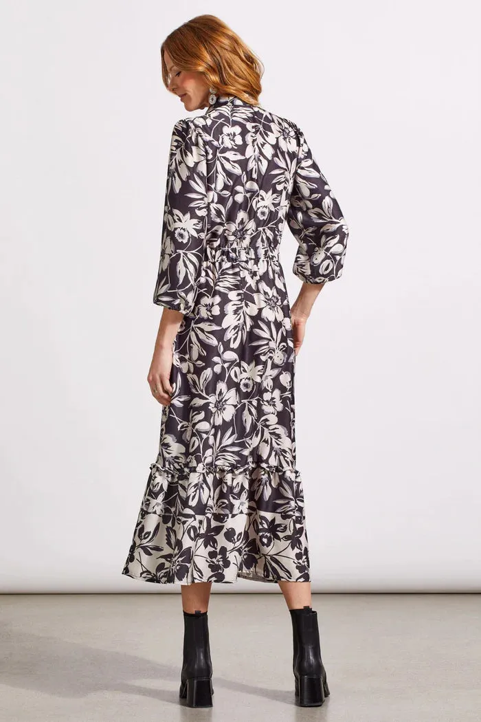 Tribal 3/4 Sleeve Maxi  Dress