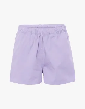 Women Organic Twill Shorts - Soft Lavender